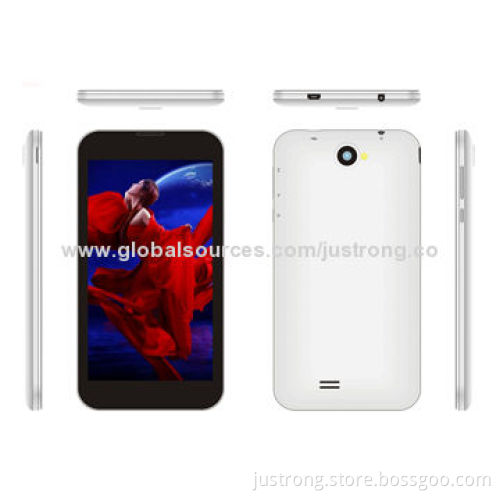 3G IPS quad core smartphone with dual SIM card, GPS, Bluetooth, FM, 960x540p resolution, 5MP camera